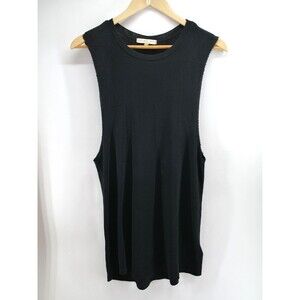 TRULY MADLY DEEPLY Women Black Sleeveless Tank Top Small